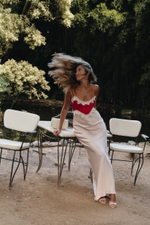 Платье комбинированное redpnk