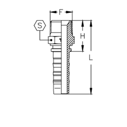 Фитинг DN 25 BSPT 1 Interlock