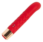 Красный вибратор для G-точки - 14,5 см. (Цвет: красный)