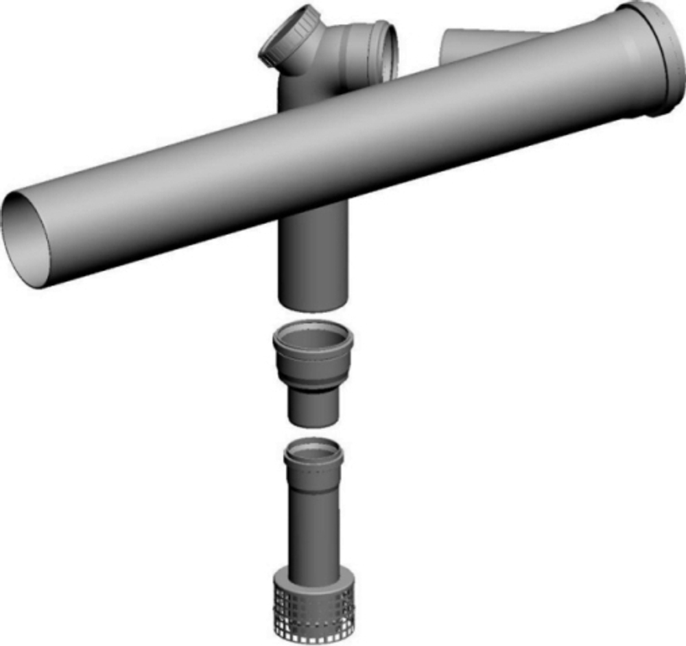 Wolf Дымоход К-т дымовых труб DN110/160 д. каскада д.подачи из помещ.; д.CGB-50