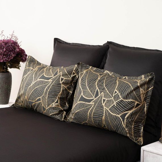 Беверли (черный) КПБ сатин Евро 4н