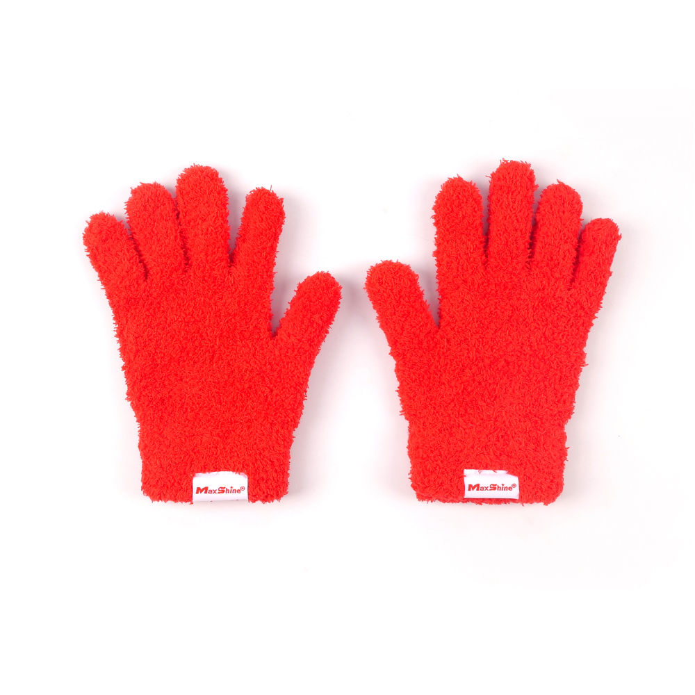 Плюшевые перчатки из микрофибры MaxShine, 1 пара, 12*20,5 см, 1130005R