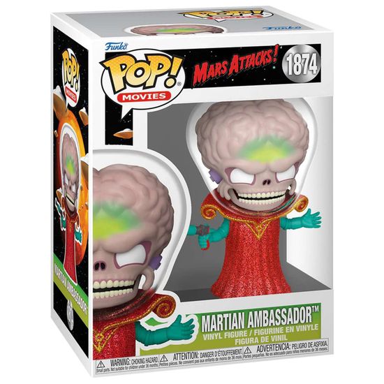 Фигурка Funko POP! Movies Mars Attacks Martian Ambassador (1874) 83565 / Фигурка Фанко ПОП! по мотивам фильма "Марс атакует!", Марсианский посол