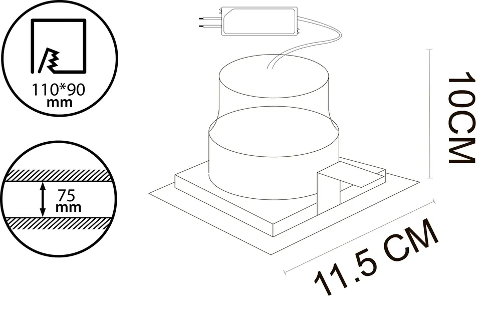 Точечный встраиваемый светильник Arte Lamp PRIVATO