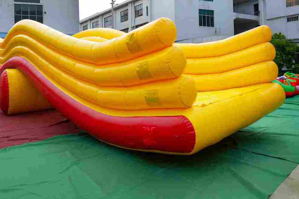 Надувная прямая водная горка для вышки (опоры) «Девятый вал», 9×3×5 м