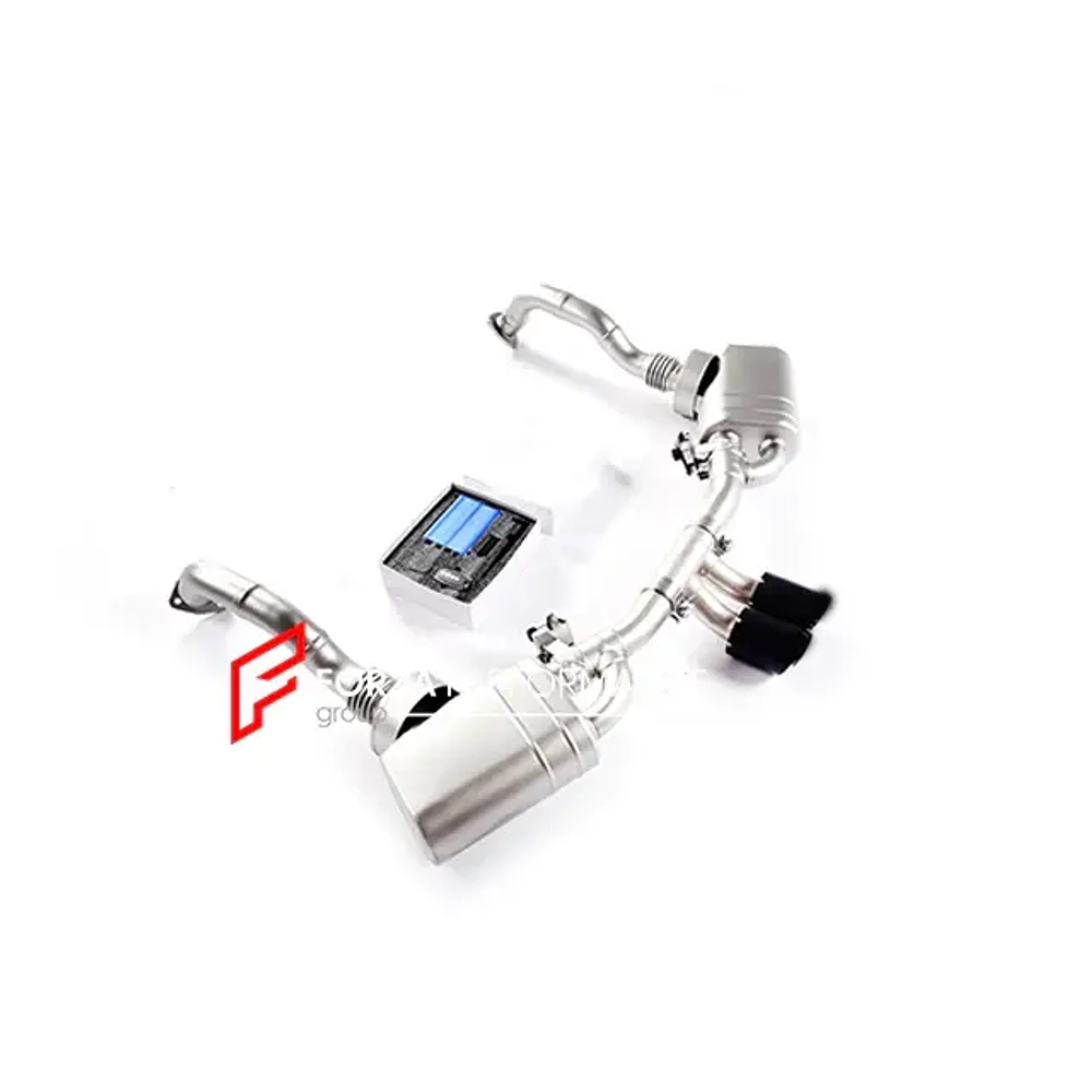 Спортивная выхлопная система с заслонками для Porsche Boxster 987.2 2009-2012 (2.7T и 3.4T) Порше Бокстер