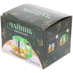 Чайник заварочный стеклянный 700мл «Ассорти», микс цветов