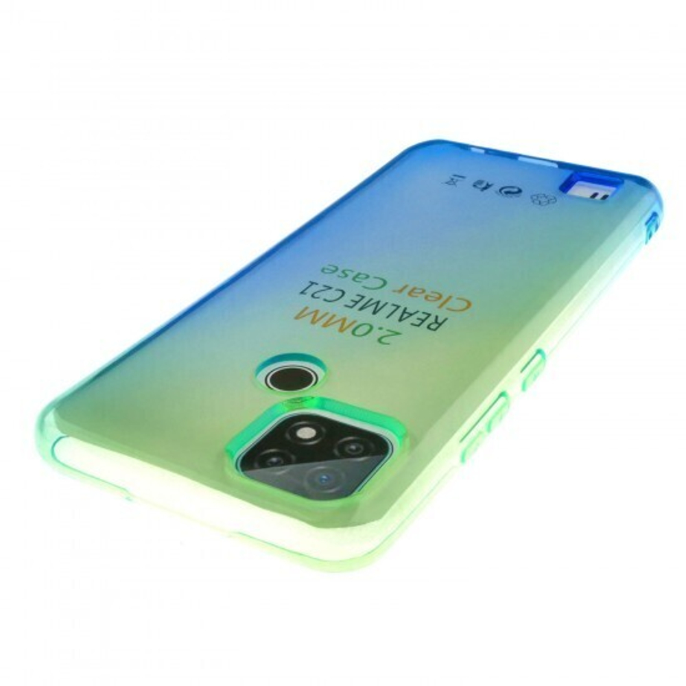 Чехол для Realme C21 Градиент, ТПУ, 012962