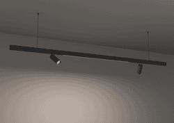 Шинопровод магнитный двусторонний Crystal Lux CLT 0.126 01 L2000 BL