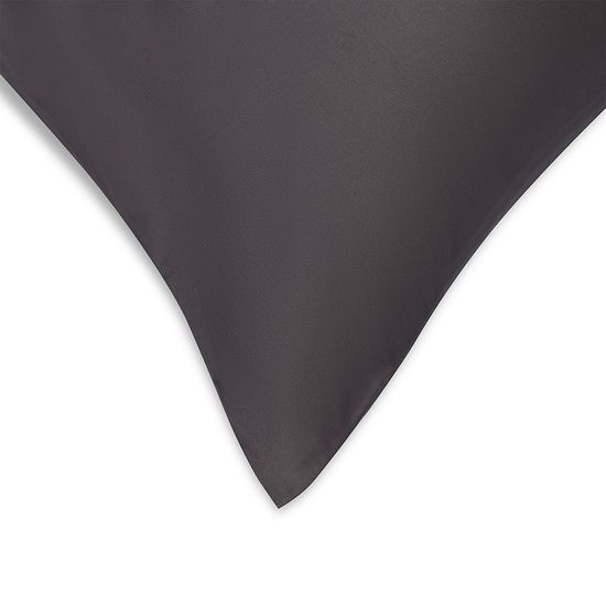 Комплект постельного белья из премиального сатина темно-серого цвета из коллекции essential, 150х200 см