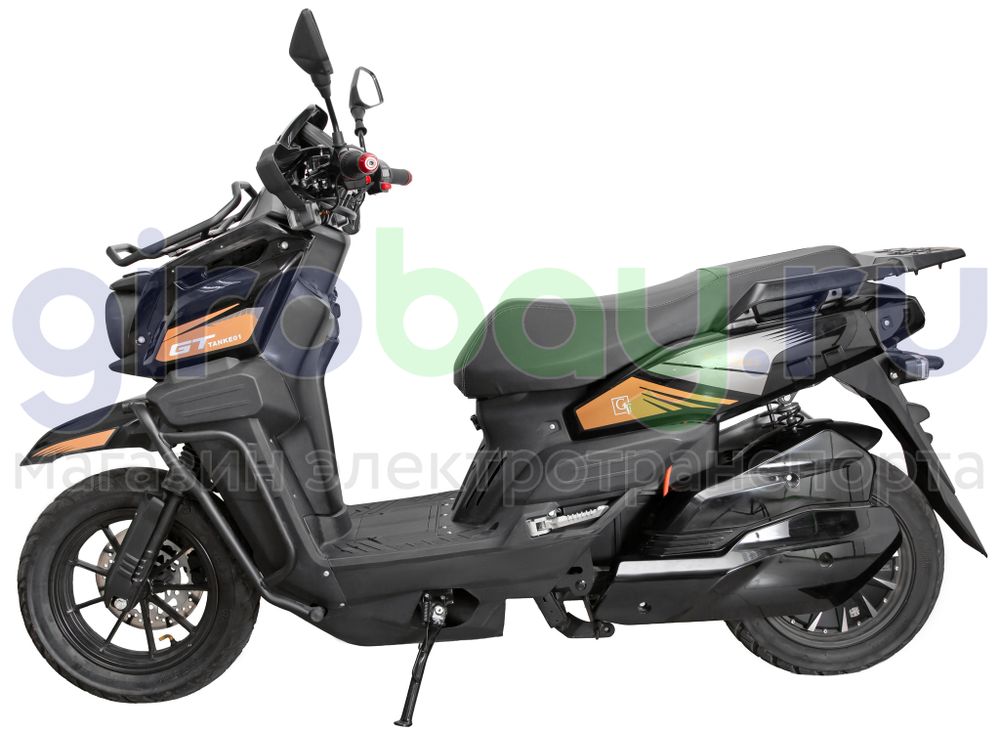 Электроскутер GT Tank 3000W (72V/60Ah) - Чёрный фото №8