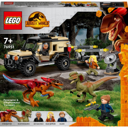 LEGO Jurassic World — Транспорт пирораптора и дилофозавра 76951