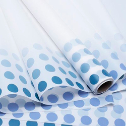 Пленка матовая "Горох на кайме" 58см*10м