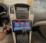 Магнитола для Toyota Harrier XU30 2003-2013, Lexus RX 2003-2009 (монохром, рамка вниз) - Teyes CC3 монитор 10" QLED на Android 10, ТОП процессор, 4Гб+32Гб, CarPlay, 4G SIM-слот