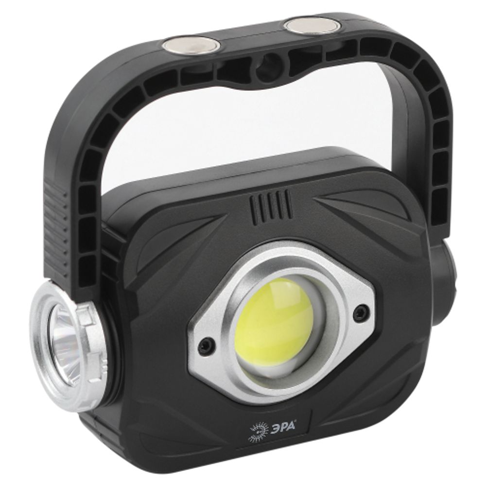 Светодиодный фонарь ЭРА PB-701 прожектор 3Вт на батарейках 3хАА с ручкой на магните | Прожекторные фонари