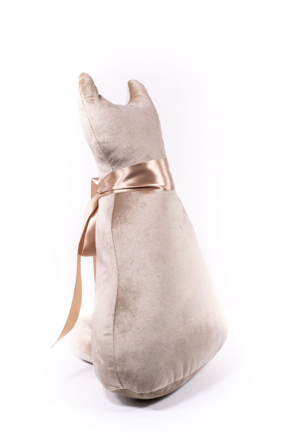 Подушка декоративная Кот Мур Вельвет Беж