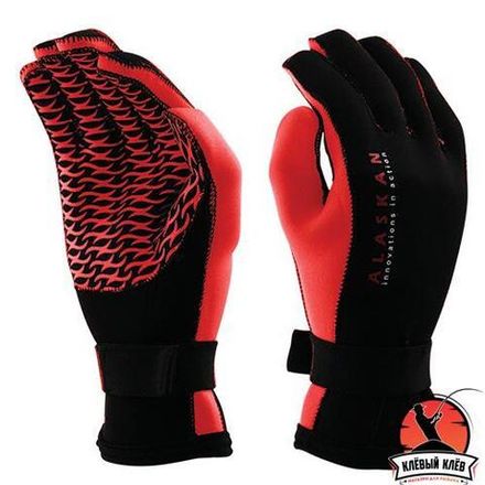 Перчатки неопреновые Alaskan черн./красн.р.L