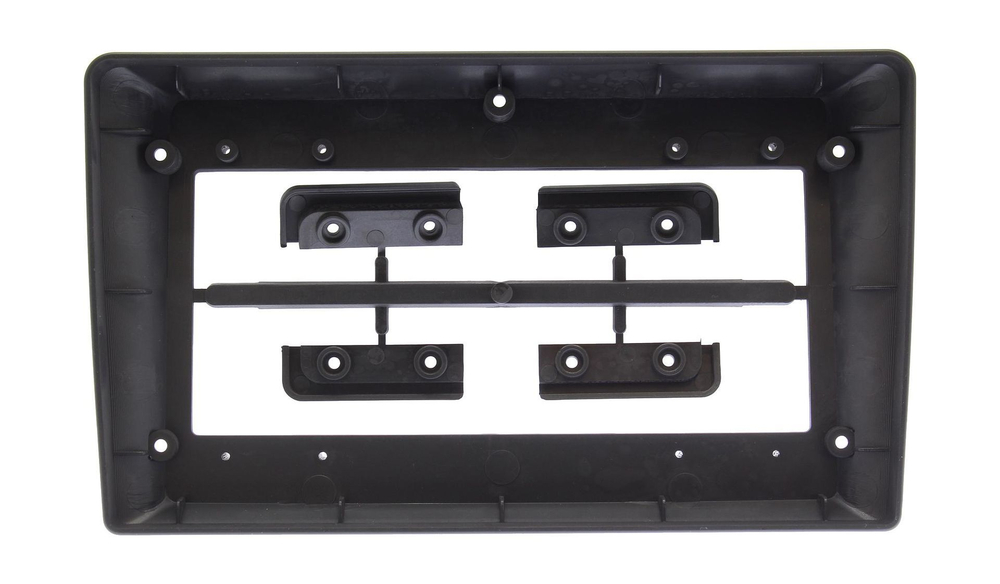 Комплект рамки с разъёмами 9" Nissan Serena 3 C25 2005-2010 черная взамен 2din [F2][Right] - Car-Smart 9655F2