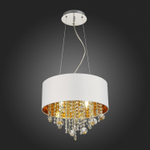 SL1350.503.04 Светильник подвесной ST-Luce Хром/Белый, Золотистый, Прозрачный E14 4*40W LACCHIA