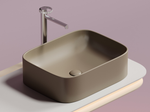 Умывальник чаша накладная прямоугольная (цвет Капучино Матовый) Element 505x380x150мм