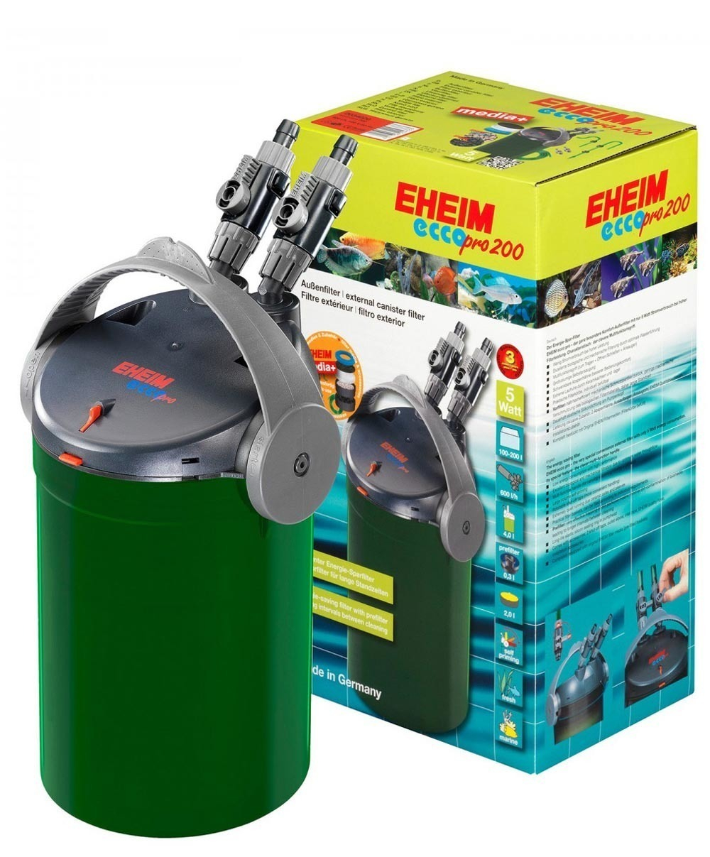 Фильтр внешний "Eheim EccoPro 200", 600 л/ч, (для 100-200 л) с наполнителем