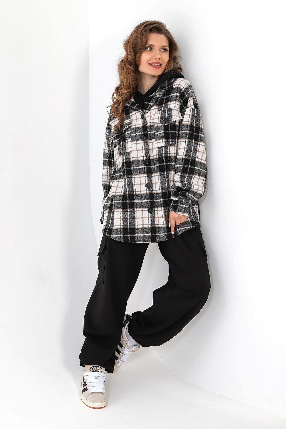 Рубашка женская Квадро-3 Виотекс ЧЁРНЫЙ