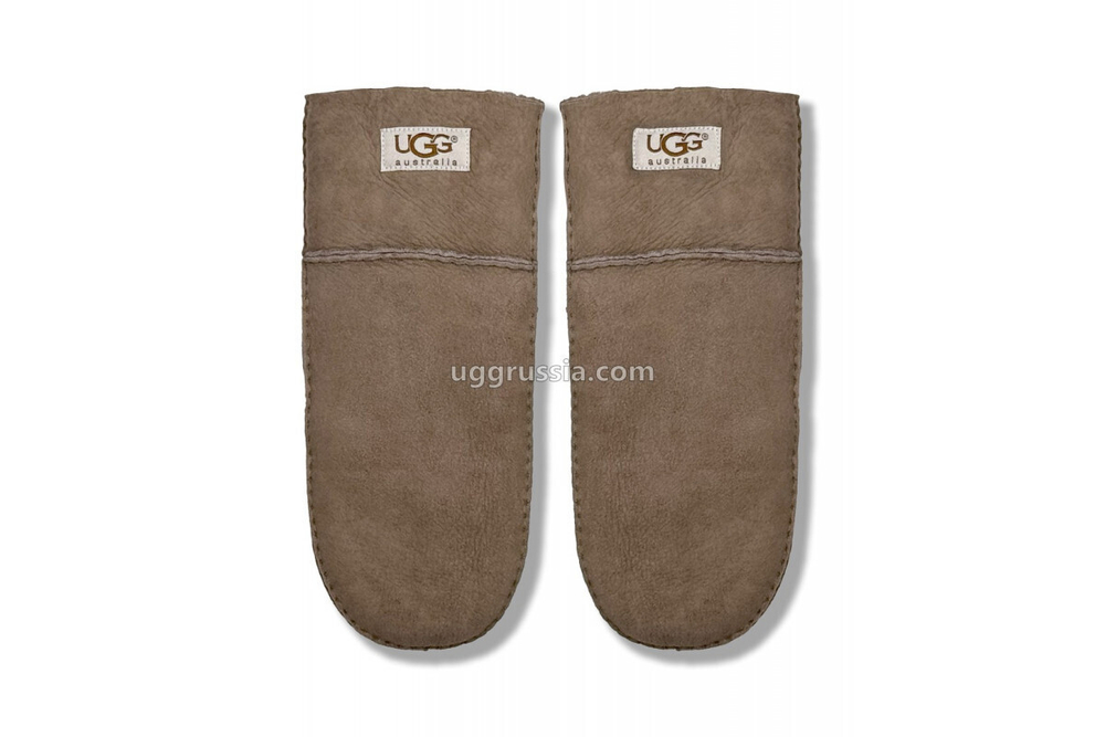 UGG Варежки Замшевые Женские Серые