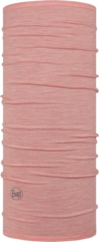 Тонкий шерстяной шарф-труба Buff Wool lightweight Multistripes Light Rosewood Фото 1