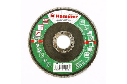 Круг лепестковый торцевой КЛТ Hammer 213-006 125 Х 22 Р 150