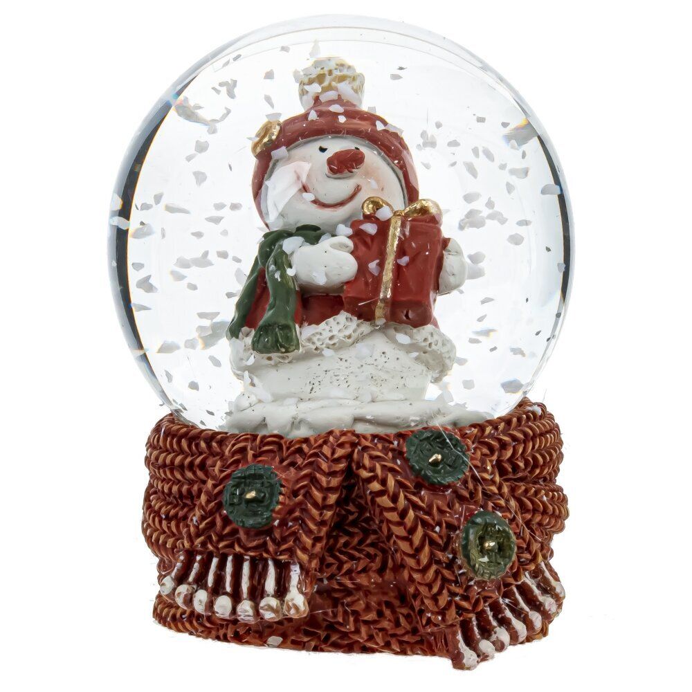 GAEM Фигурка декор в стекл шаре "Снеговик", D 4.5 см, L5 W4,5 H6 см, 2в.