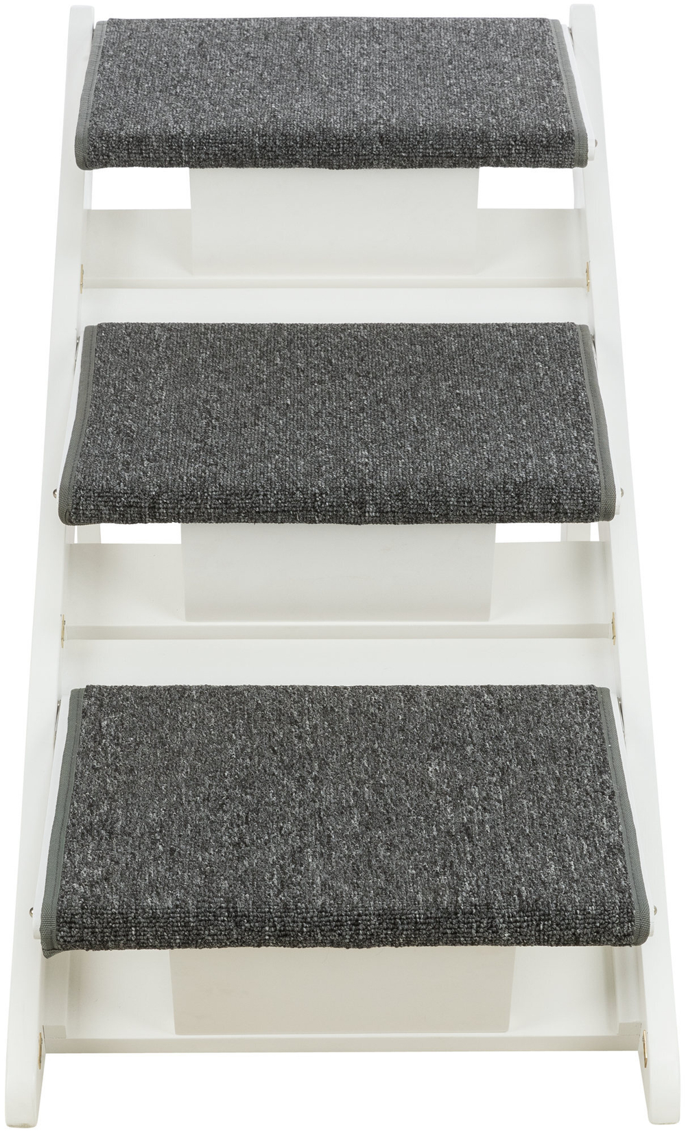 Лесенка со складными ступенями, 44х46х106см, МДФ/ковролин, белый, Trixie