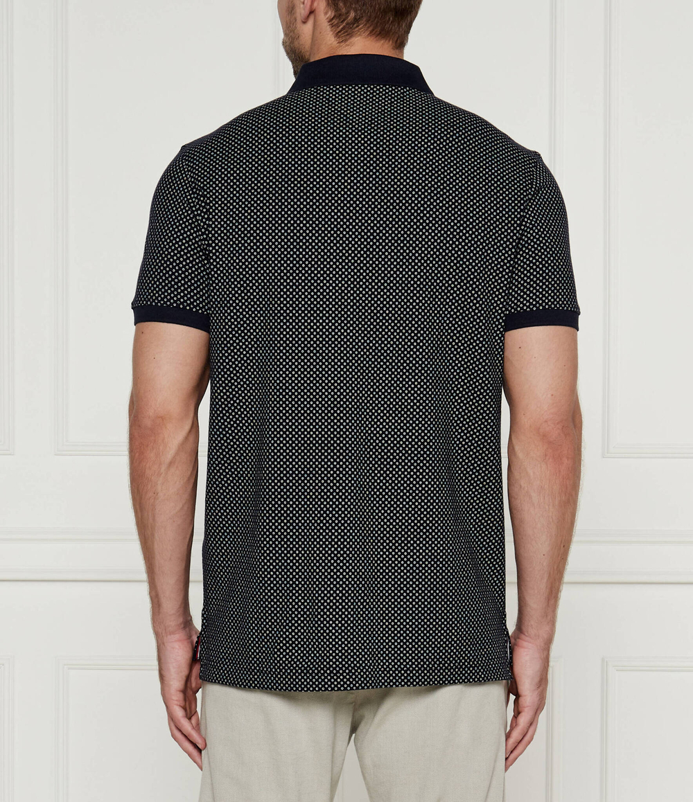 Поло PIQUE MICROPRINT Tommy Hilfiger - темно-синий(MW0MW33196)