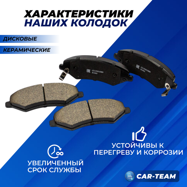 Колодки тормозные передние (керамические) Chery Tiggo 4 Pro, Tiggo 8, Jetour Dashing (арт. ZCP-0354)