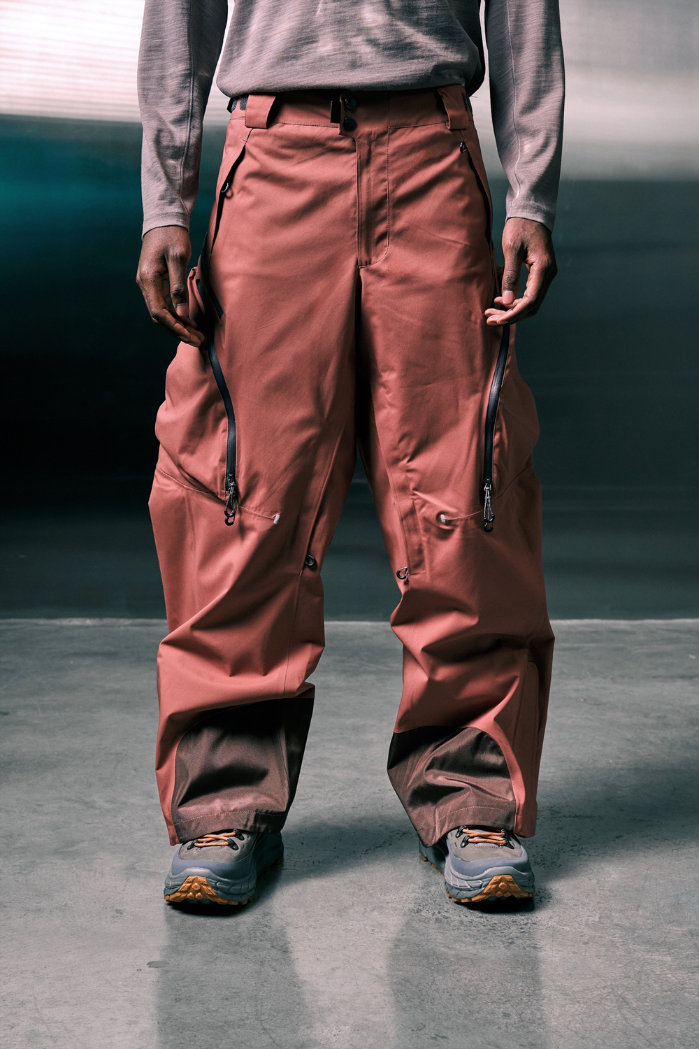 Брюки Nothomme Blue Dermizax RECCO THERMOLITE Ski Pants "Gray Orange Red"