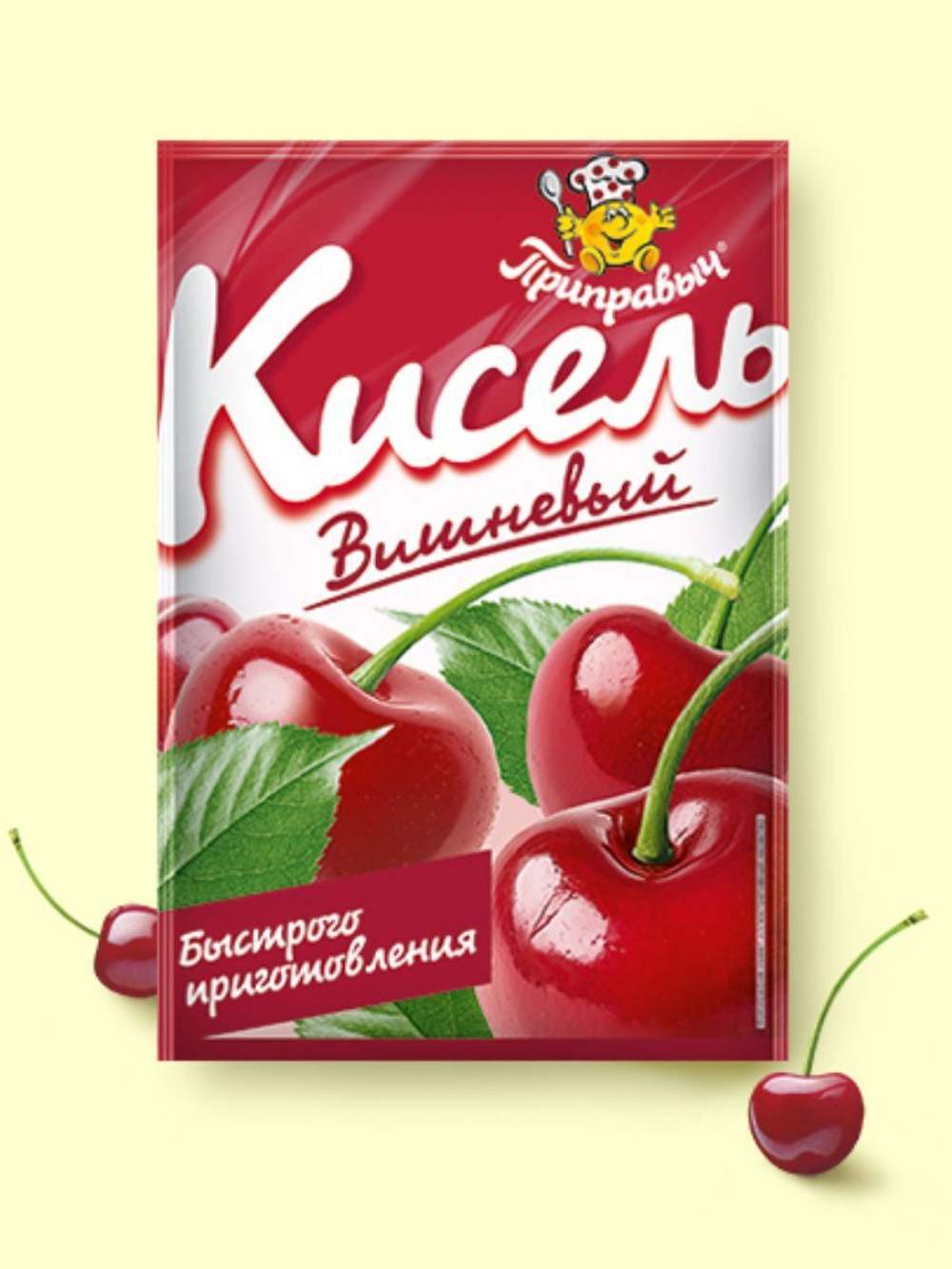Кисель быстрого приготовления "Приправыч" Вишня 110гр. 1 шт.