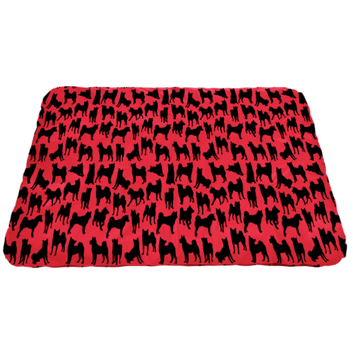 Матрас для собаки "Силуэты Акиты"