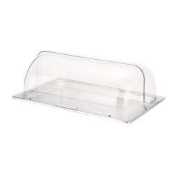 Поднос для выкладки 53*32,5*19 см нерж. с пласт. Roll-top крышкой SUNNEX