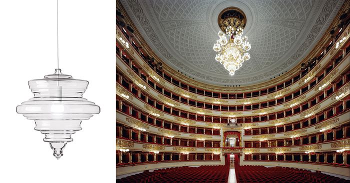 Подвесной светильник LASVIT La Scala Medium opal