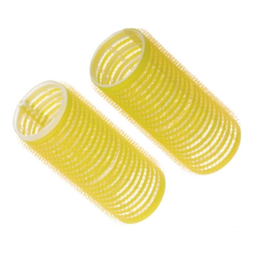 DEWAL Бигуди -липучки d 32мм х 63мм DBL-32 (жёлтые 10шт)