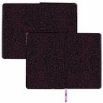 Ежедневник недатированный B6 (127х186 мм), BRAUBERG VISTA, под кожу, твердый, срез фольга, 136 л., "Flowers", 112109