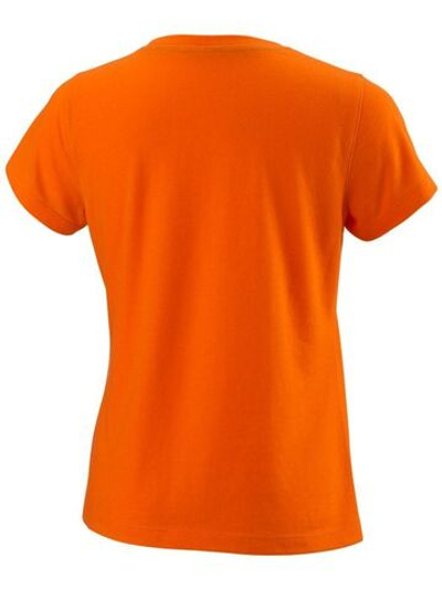 Футболка для девочки теннисная Wilson Inverted Cone Tech Tee G - sunrise orange