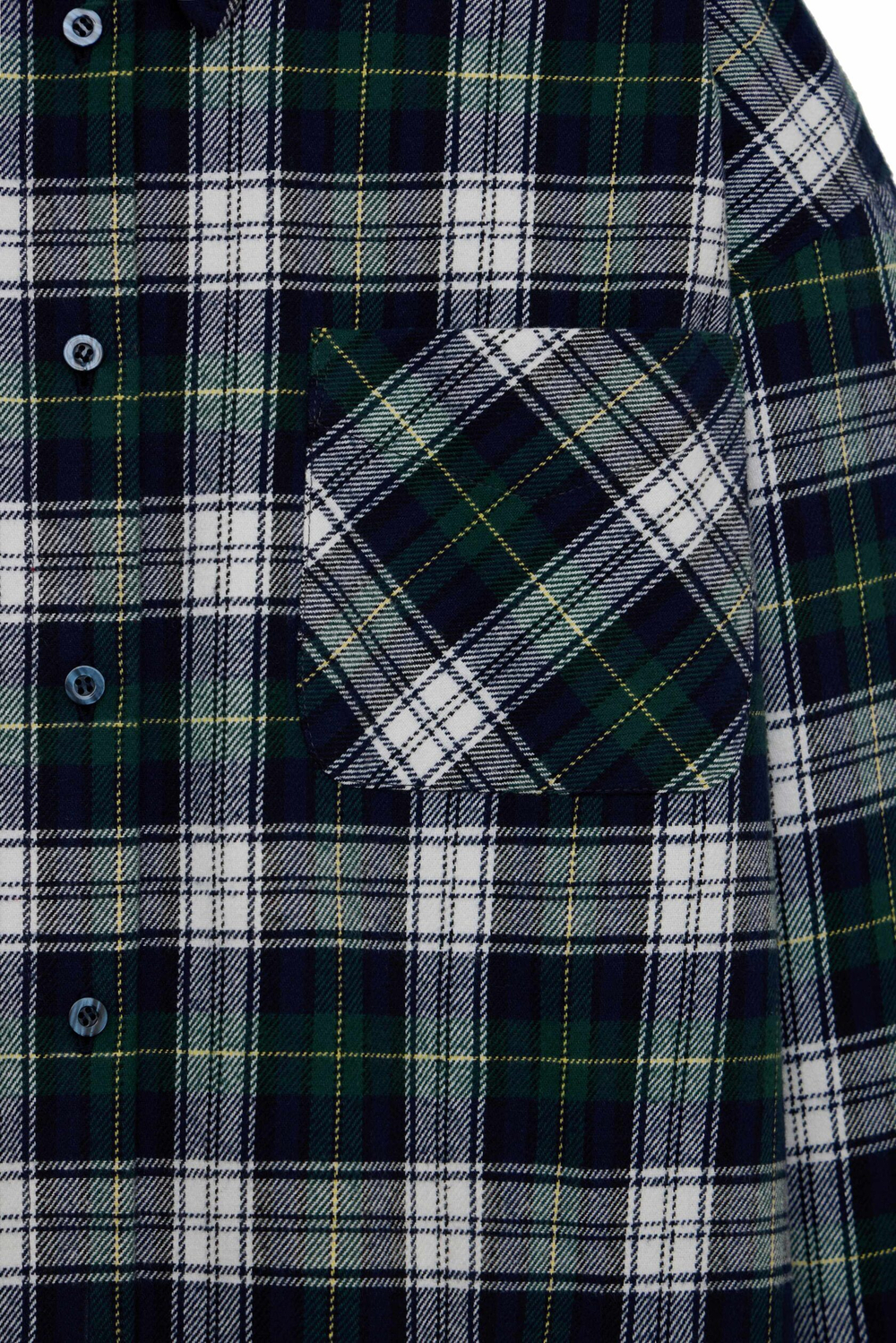 Рубашка в клетку, Сине-зелёная