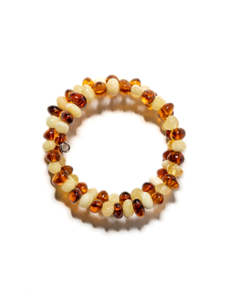 Янтарный браслет для детей на эластичной струне. Детский браслет из натуральных камней