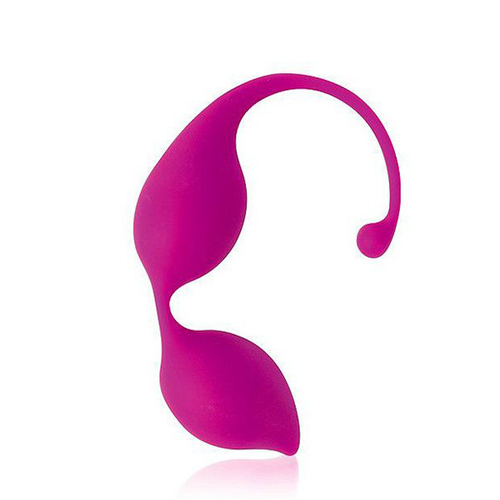 Ярко-розовые фигурные вагинальные шарики 3см Bior Toys Cosmo CSM-23005