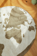 Ковер Lorena Canals RugCycled World Map (Ø120 cм)