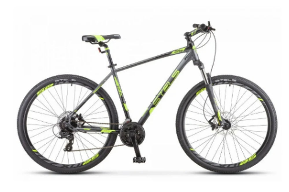 Велосипед 29" Stels Navigator-930 MD р.18.5" Антрацитовый/Зелёный