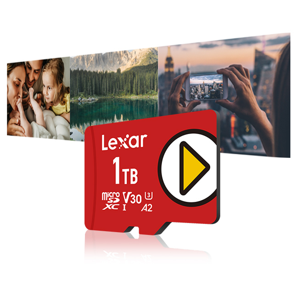 Карта памяти Lexar PLAY microSDXC 256GB UHS-I U3 V30 A2, R/W 160/100 МБ/с