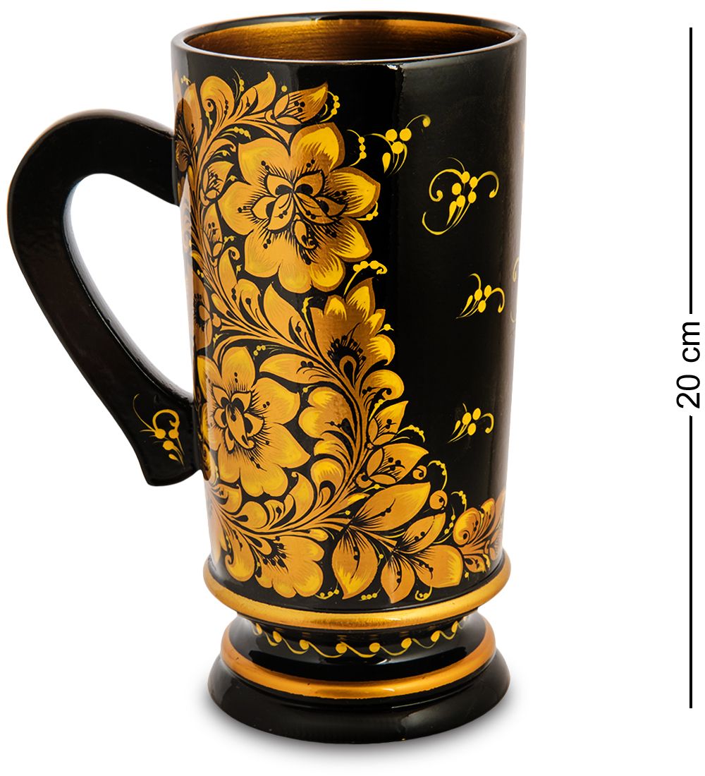 Народные промыслы ХЛ-034/3 Кружка «Трапезная» 200х100 (Хохлома)