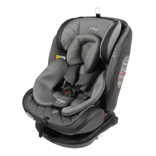 Автокресло Indigo AERO ISOFIX, ST-3, группа 0+1+2+3 (0-36 кг) серый