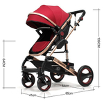 Коляска-трансформер 2в1 Luxmom 530 Черный текстиль